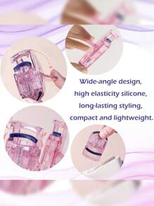 Easy-To-Use Mini Eyelash Curler - Hypoallergenic, Suitable For Beginners And Travel, Available In Clear And Glitter Versions, Portable Glowing Eyelash Curler, 24-Hour Long-Lasting, Non-Irritating, Classic Compact Eyelash Curler For Women, Suitable For Travel, No Battery Needed, Partially Curled For Beginners - Hypoallergenic, Alcohol-Free - Multicolor - View 7