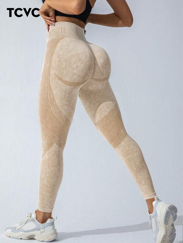 TCVC Damen einfarbige High Waist enge Yoga Hosen, hochelastische Skinny Leggings, formende Body Shaping High Waist Bauchkontrolle, geeignet für Innen- & Outdoor Sport, Yoga Tights