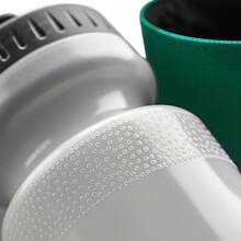 Water Bottle And Fabric Sleeve Holder (Bottle Green) - 100% Polyester - Green - View 2