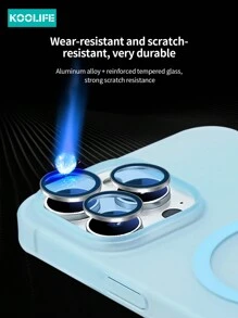 Koolife 1件純PC親膚感超薄防汗防黃磁吸手機殼，還原裸機手感，適用於Apple 18pro/18pro Max/17ProMax/Apple 17/Apple 17Pro/Apple 17Air/16/16pro/16plus/16promax/Iphone11/12/13/13pro/14plus/15promax - 透藍+鏡頭膜 - 查看 4