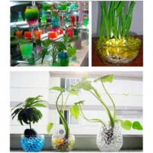 10000 颗多色水晶水珠，超强吸水人造珍珠，适合婴儿，高弹性，透明球体，非常适合水培植物和花卉装饰最佳礼物