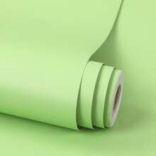1Roll Macaron Color Self-Adhesive Wallpaper, Simple Solid Colors Wall Stickers, Size 40/60/80cm Wide, Peel And Stick Contact Paper, Aluminum Foil-Heat-Resistant, Waterproof, Moisture-Proof, Suitable For Bedroom Living Room Kitchen Study Room Home Decor, Wardrobes Cabinets Tables Furniture Renovations, Tenant Friendly, Easy To Install