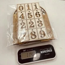 1 件全新木制装饰日历倒计时星月装饰品，免电池家居装饰礼物适合新年生日毕业 - 彩色 - 查看 3