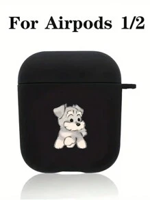 可爱狗耳耳机盒兼容 iPhone、AirPods 1/2、AirPods 3/Pro/Pro2、无线耳机保护套、送给男朋友/女朋友的礼物 - 彩色 - 查看 5