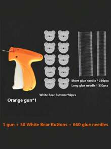 1 Set Instant Fix Micro Stitch Gun - Portable Clothing Repair Tool For Quick Hemming, Quilt Folding And Labeling - Durable Sewing Gun With 660pcs Plastic Needles, Easily Complete Various Clothing Repair Work - Multicolor - View 11