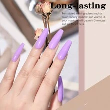 Ensemble de poudre trempée NOCIS, 6 couleurs rose, jaune, violet, vert, bleu pour le printemps et l'été. Ensemble de poudre trempée pour manucure Nail Art DIY salon à domicile, Cadeau pour femmes, sans besoin de lampe à ongles