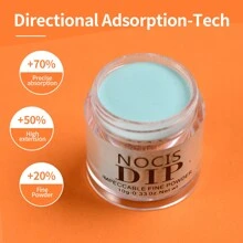 Ensemble de poudre trempée NOCIS, 6 couleurs rose, jaune, violet, vert, bleu pour le printemps et l'été. Ensemble de poudre trempée pour manucure Nail Art DIY salon à domicile, Cadeau pour femmes, sans besoin de lampe à ongles