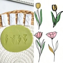 Molde de arcilla polimérica con forma de hoja fresca para hacer pendientes, herramienta de manualidades para dar forma y moldear colgantes con diseño de patrón de planta verde
