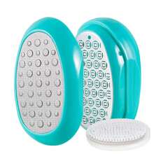 3-In-1 Stainless Steel Foot File, Foot Scrubber, Removes Calluses And Dead Skin, Foot Rasp - Unisex Foot SPA Tool For Home, Professional Salon And Travel (Blue) - Multicolor - View 2