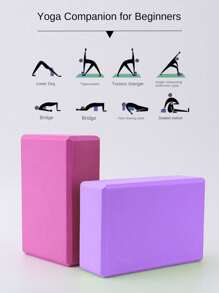 1 Piece EVA Yoga Brick Direct Fitness Dance Brick Stone River Crossing Brick 120g Monochrome High Density
