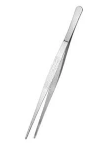 3pcs Stainless Steel Multifunctional Steel Elbow Tweezers Long Pliers Medical Tweezers Feeding Tool Anti-Slip