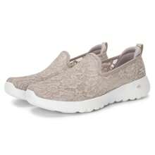 Skechers Go Walk 一脚蹬休闲鞋，减震轻便女鞋，适合通勤、运动、日常穿着，37 码及以上建议订购小半码，896020 - 灰褐色 - 查看 3
