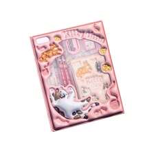 Juego De Papelería Escolar Dibujos Animados 3D Con Libreta Lápices - rosa - Ver 6