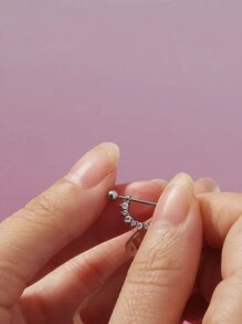 Nooxian 2 件 U 型螺丝耳夹，适合女性日常和节日佩戴 - 銀色 - 查看 3