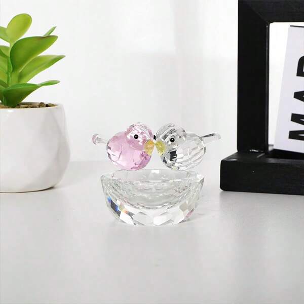 1 Piece Crystal Flying Butterfly With Crystal Ball Base Figurine Collection Cut Glass Ornament Statue Animal Collectible Best Gifts Birthday Graduation