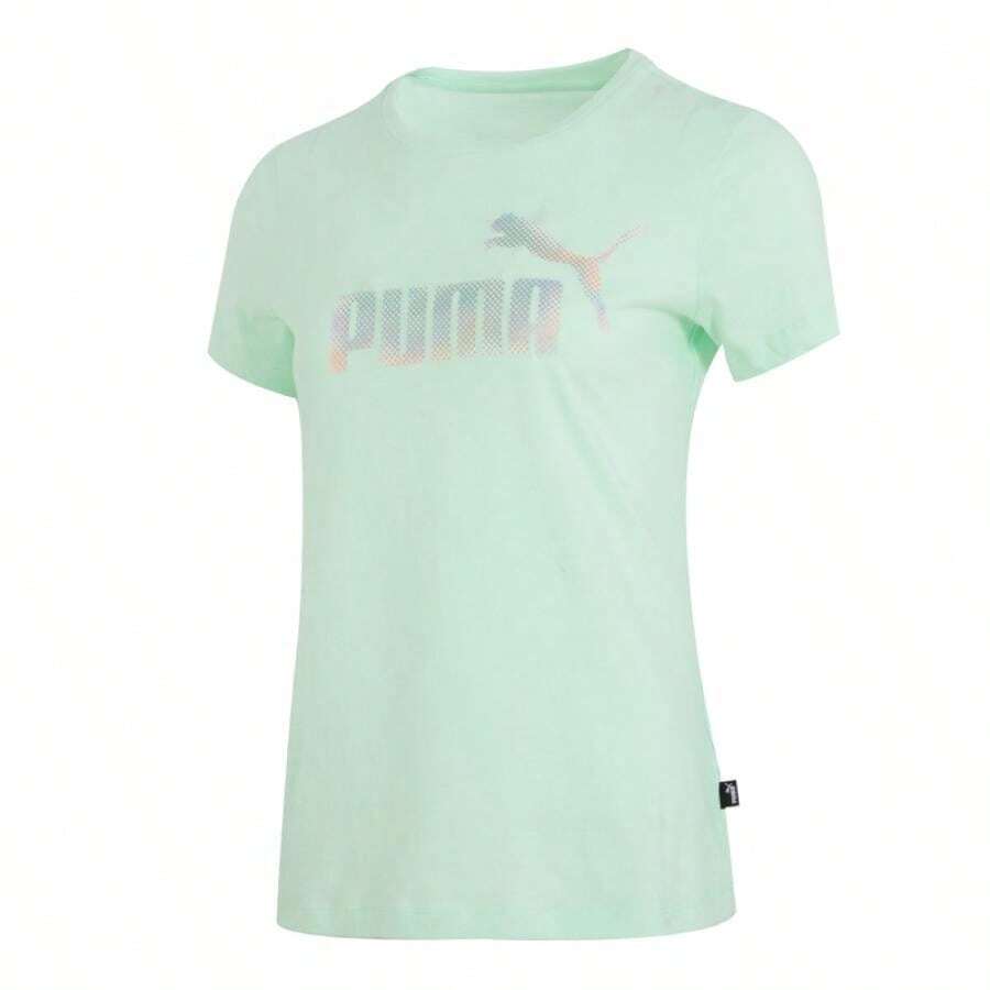 Puma ESS+ SUMMER DAZE 圆领短袖女式休闲舒适跑步运动T恤 682140-88 - 薄荷綠 - 查看 1