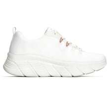 Skechers Women's Cushioned Low-Top Running Sneakers, Training Fitness Workout Shoes 117382-OFWT - Milky - View 6