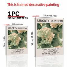 1 件 Liberty London 风格现代帆布艺术印刷品 - 无框墙壁装饰，适用于客厅和卧室 - 彩色 - 查看 6