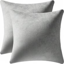 1pc Plain Cushion Cover Without Filler, Striped Velvet Square Pillowcase For Sofa, Home Decor