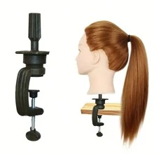 24inch Professional Hairdresser Training Mannequin Head With 70% Real Hair - Includes Clamp Holder & Tripod Stand For Styling And Cosmetology Practice