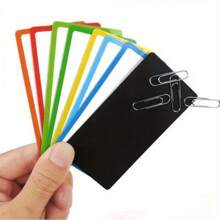 27 Sheets Colorful Magnetic Name Tag Label Dry Erase Reusable Sticker For Whiteboards Locker Fridge School Office Home (8*3cm Each) Best Gifts - 27 Pcs - View 4