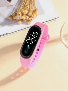 1pc Unisex Fashion Electronic Watch With Time & Date Display, Luminous, Suitable For Daily, Sports, Gifts