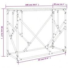 Konsolentisch Schwarz 100x40x80 cm - Verschiedenfarbig - Übersicht 11