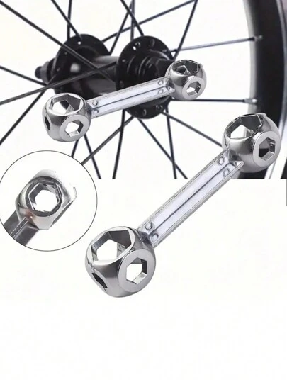 10-i-1 benformad insexnyckelsats, multifunktionellt cykelreparationsverktyg i zinklegering för män, insexnyckel med 10 storlekar 6-15 mm