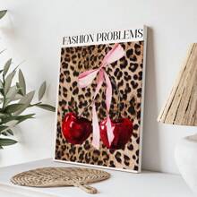 1PC, Áp phích treo bằng vải bạt, Tranh trang trí có khung bằng gỗ nguyên khối 40*50cm, Áp phích tạp chí cổ điển, Áp phích anh đào da báo, Nghệ thuật, In thời trang, Nghệ thuật, Nghệ thuật treo tường thời trang cổ điển, In áp phích thời trang, Nghệ thuật treo tường thời trang - Nhiều màu - Xem 12
