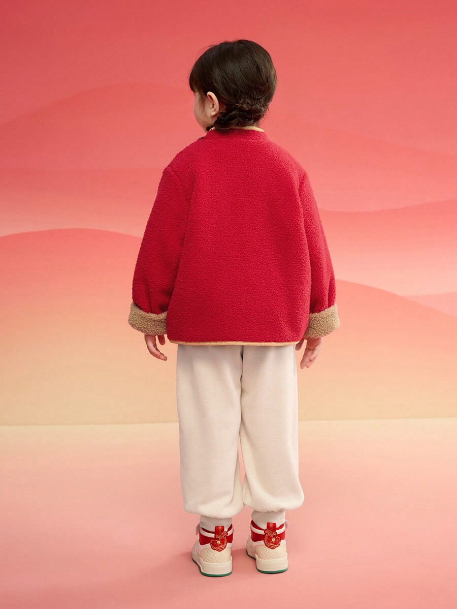 Balabala Young Girl' Warm Outfit Set, Girls' 2025 New Year TwoPiece