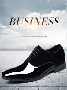 Men's Fashion Versatile Casual Shoes, Formal Business Shoes With Rubber Non-Slip Durable Outsole, Suitable For Formal Occasions, Parties, Weddings, Daily And Casual Wear