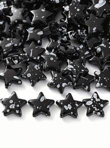 30 件 13 毫米星形白色黑色可爱亚克力珠子用于制作珠宝 DIY 钥匙包手机链挂绳特殊手链项链手工工艺品用品 - 彩色 - 查看 10