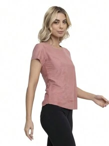 Women T-Shirts - 淺粉色 - 查看 3