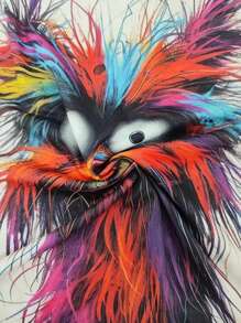 Camiseta de manga corta con cuello redondo para hombre, con estampado digital 3D de perro vibrante. Tela de poliéster suave y ligeramente elástica, corte regular, para uso casual los fines de semana en verano. Lavar a mano o limpiar en seco, forro de poliéster.