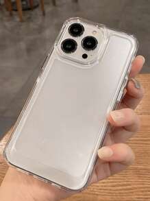 Transparent Phone Case For IPhone 16 15 14 13 12 Mini 11 Pro X XR XS Max 7 8 Plus, Shock-Proof Protective Covers
