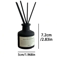 1Set (1 Bottle Fragrance Oil + 4pcs Diffuser Sticks) Flameless Home Fragrance Oil Room Diffuser Set For Long-Lasting Aroma, Suitable For Bedroom, Bathroom, Living Room, Etc. Gifts Birthday Graduation