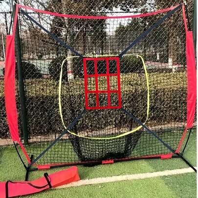 1 lưới tập bóng chày dùng để ném bóng, tập đánh bóng chính xác, lưới chắn bóng chày.