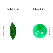 7PCS Transparent Inflatbatble Beach Ball Outdoor Hang Balloon Patio Holiday Decorations Water Inflatable Games - Multicolor - View 3