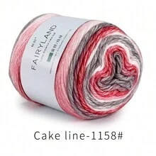 1pc 100g Soft Multicolor Gradient Yarn, Handmade Crocheting Cake Yarn For Hats, Scarves, Sweaters - 60% Acrylic, 30% Polyacrylic, 10% Blended Fibers - Vibrant Multicolored Tones - Multicolor - View 25