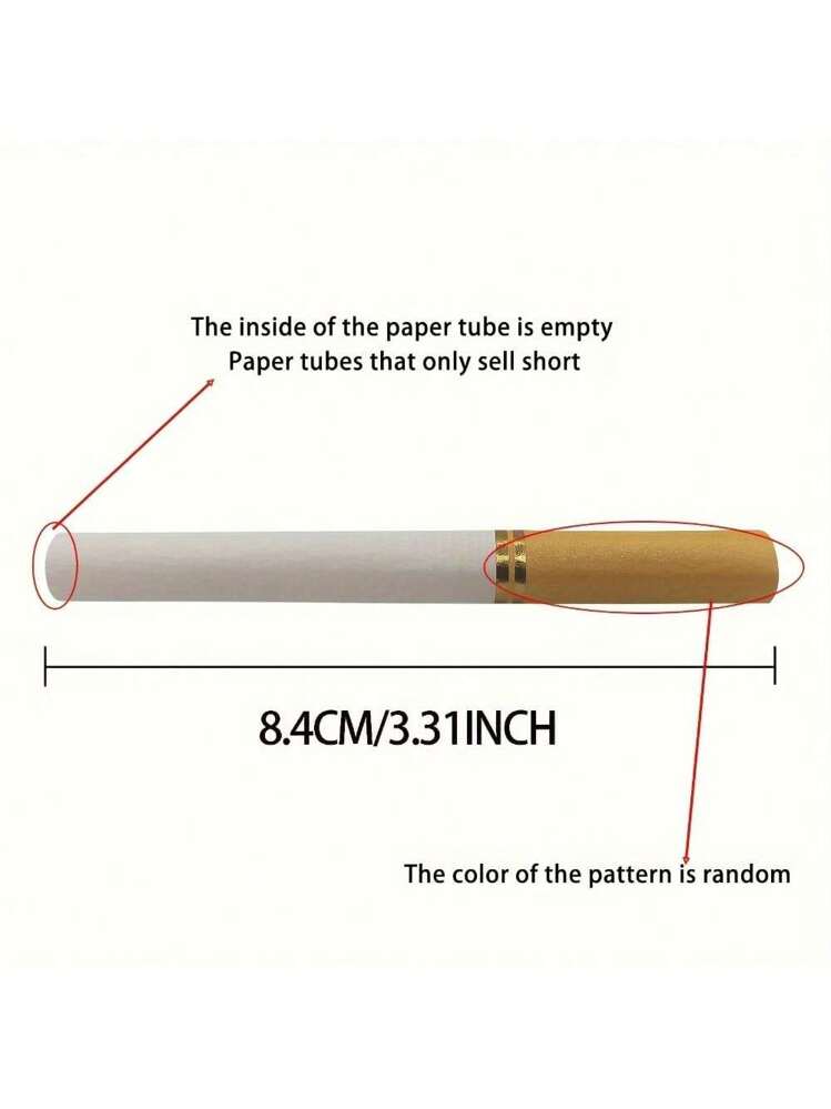200pcs, Empty Tobacco Tube For Smoking With Filters, Paper Material,  Creative Mini Tube For Smoking, Attachments For DIY Cigarette Making Tubes  With Filter , Short Size, Empty Inside, With Random Pattern, For