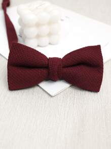 1 pièce Nœud papillon épaissi de couleur bonbon, convient pour un usage quotidien, un mariage, décontracté et professionnel