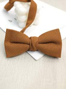 1 pièce Nœud papillon épaissi de couleur bonbon, convient pour un usage quotidien, un mariage, décontracté et professionnel