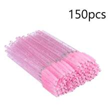 100 Stücke/Packung Wimpernbürsten Augenbrauenbürste tragbare Wimpern Spoolies für Wimpernverlängerung Make-up-Applikator für Augenbrauen