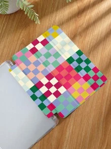 Checkerboard Shockproof Tablet Protective Case, Compatible With IPad 9.7/10.2/10.5/10.9/12.9/Pro 11, 10th Gen, Compatible With Samsung Galaxy Tab S6 Lite 10.4 Inch, Compatible With Huawei MatePad 11 Inch/ Tab, Soft Anti-Fall Protection, Smart Stand/Automatic Wake Up/Sleep Spring Easter Gift - Multicolor - View 3