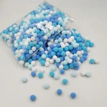 (120/60/30pcs) 1 Paket Pom Pom Poliester 10/15/20mm untuk Kerajinan DIY, Seni, dan Dekorasi Meriah - Bola Felt Aneka Warna untuk Acara Keluarga, Proyek Kreatif, Pembungkus Kado, Pakaian, Sepatu, dan Aksesoris - MultiWarna - View 7