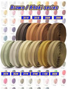 1 Set = 4.5M Zipper + 10 Zipper Pulls + 20 Top Stops + 10 Bottom Stops, #5 Nylon Zippers, 85 Color Options, Suitable For Garments, Bags, Home Textiles, Bedding