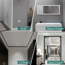 1 pieza Cinta decorativa autoadhesiva de 9.8 pies para protección de esquinas de pared, espejos y muebles - Tira autoadhesiva para decoración de bordes y esquinas en el hogar