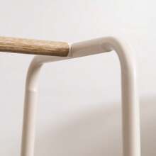 Clothes Rack With 3 Metal Shelves, Freestanding Clothing Racks For Hanging Clothes, Easy To Assemble, Standing Metal Sturdy Garment And Accessories Rack, Small Space Storage Solution, White