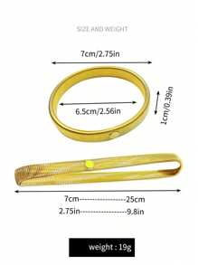 1pc Sleeve Garters Anti-Slip Shirt Sleeve Holders Garters Stretch Metal Armbands Sleeve Garters For Men Halloween Accessories, Halloween Costumes Autumn-Winter Accessories Halloween Costume,Suitable For Teens, Youth,Men,Casual, Outdoor, Athletic, Vacation, Graduation Gifts, Birthday, Daily Wear - Elastic Arm Band - View 2