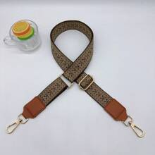 3.8cm Wide Leather Strap With V-Shaped Design, Adjustable Shoulder Strap For Crossbody Bag Replacement - Brown - View 4